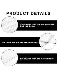 MIKO Hair Nets for Buns, 20Pcs Hair Bun Nets Black with 20Pcs U Shaped Hair Pins for Buns, Hair Bun Net Set Elastic Edge Mesh Invisible Ballet Hair Net for Girls Women  - Image 3