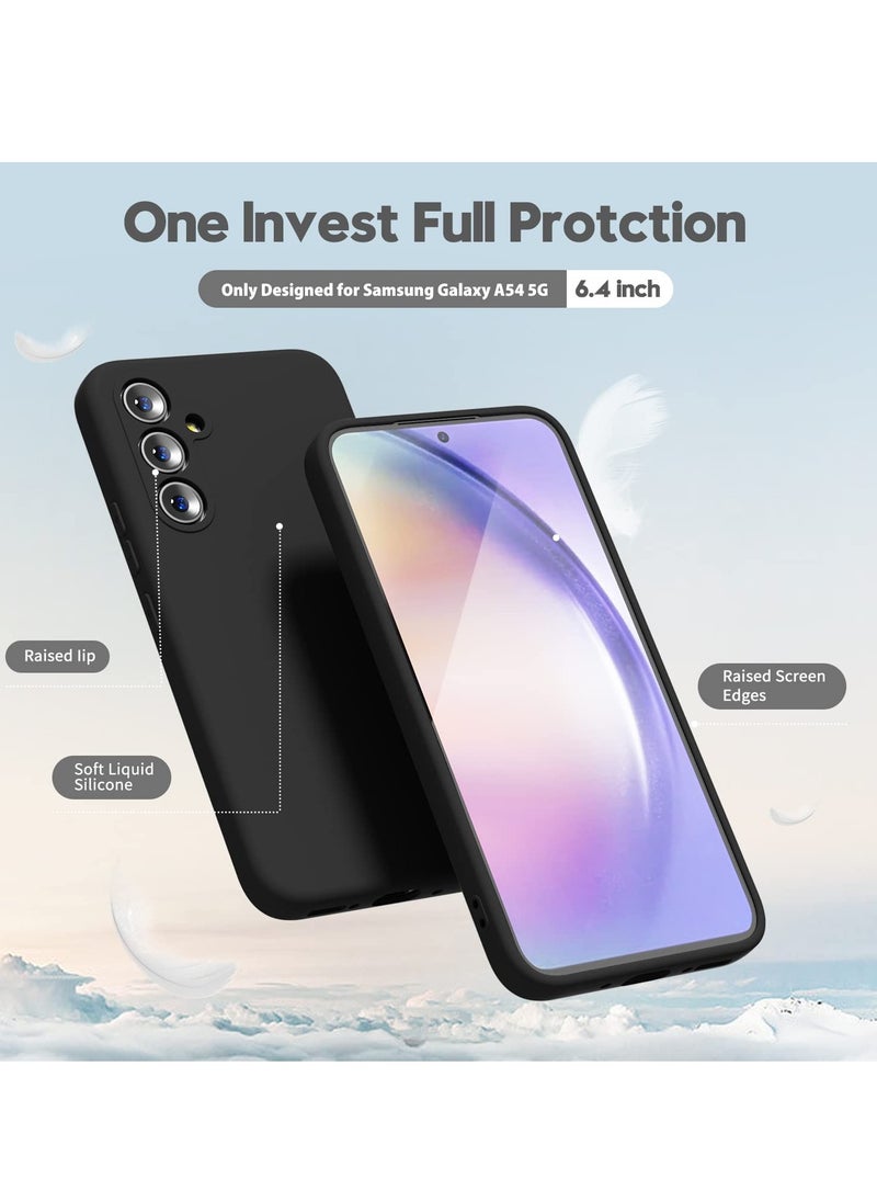 BORTONY - Galaxy A54 5G Case Shockproof Liquid Silicone Case Slim Soft Cover With Inside Soft Microfiber Lining Comaptible With Samsung Galaxy A54 5G - Image 1