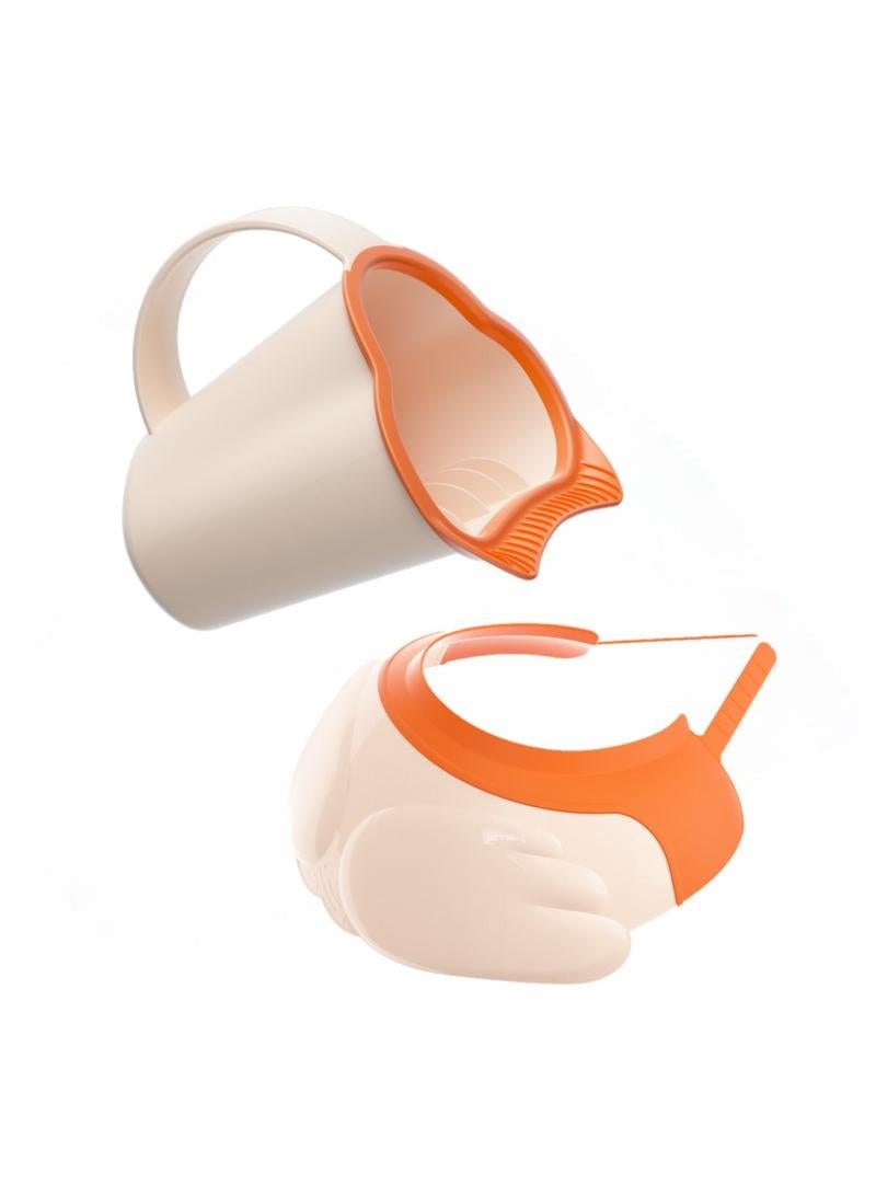 general 2-Piece Baby Silicone Adjustable Shower Cap Water Blocking Ear Protection Shampoo Cap - Image 1