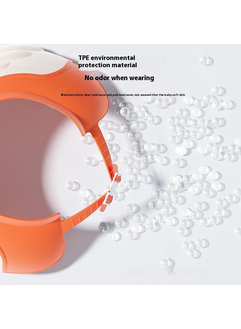 general 2-Piece Baby Silicone Adjustable Shower Cap Water Blocking Ear Protection Shampoo Cap - Image 4