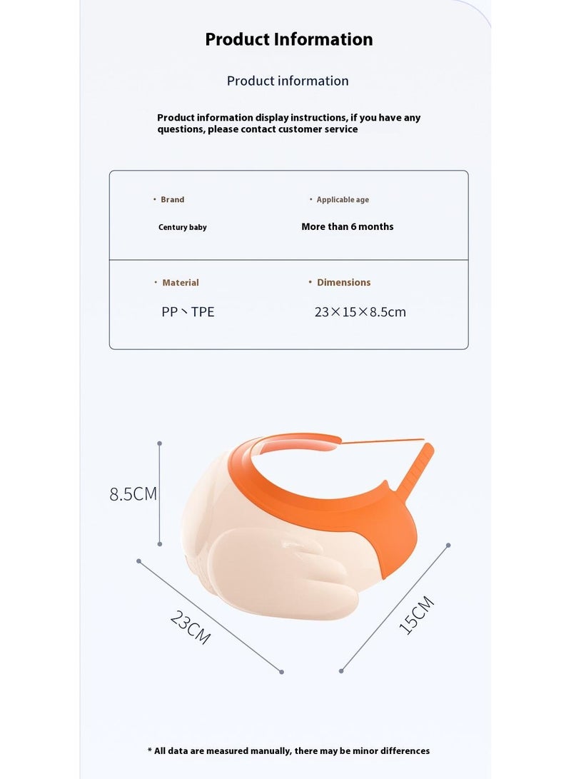 general 2-Piece Baby Silicone Adjustable Shower Cap Water Blocking Ear Protection Shampoo Cap - Image 5