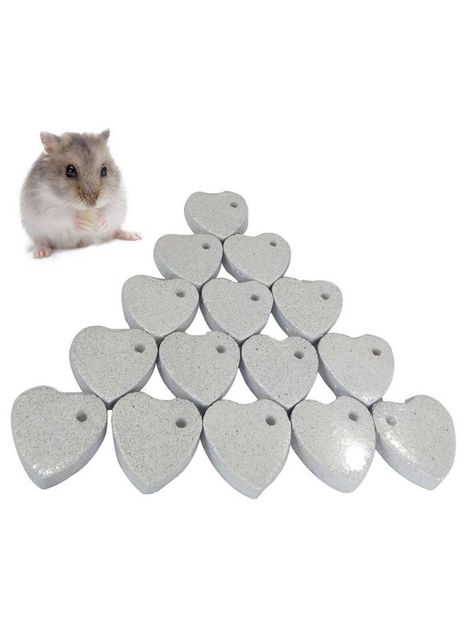Kathson kathson 15 PCS Hamster Chew Toys Chinchilla Teeth Grinding Stones Rabbit Lava Block Stones Natural Mineral Stone Small Animal Calcium Chewing Toy for Bunny Guinea Pig Gerbil Rat  - Image 1