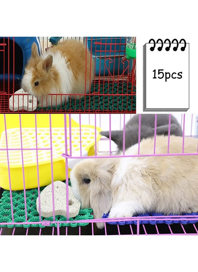 Kathson kathson 15 PCS Hamster Chew Toys Chinchilla Teeth Grinding Stones Rabbit Lava Block Stones Natural Mineral Stone Small Animal Calcium Chewing Toy for Bunny Guinea Pig Gerbil Rat  - Image 2