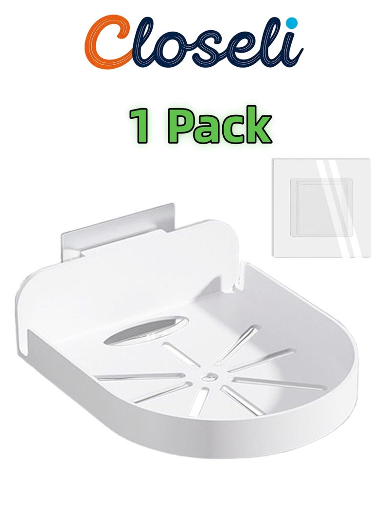 Closeli 1Pack Security Camera Bracket, Baby Monitor Mount, Small Floating Shelf Wall Holder,No Drill Self-Adhesive Bracket, Wall Ceiling Corner Mount Stand, Acrylic Corner Shelf, Easy To Install,for Cameras, Baby Monitors and Speakers - Image 1