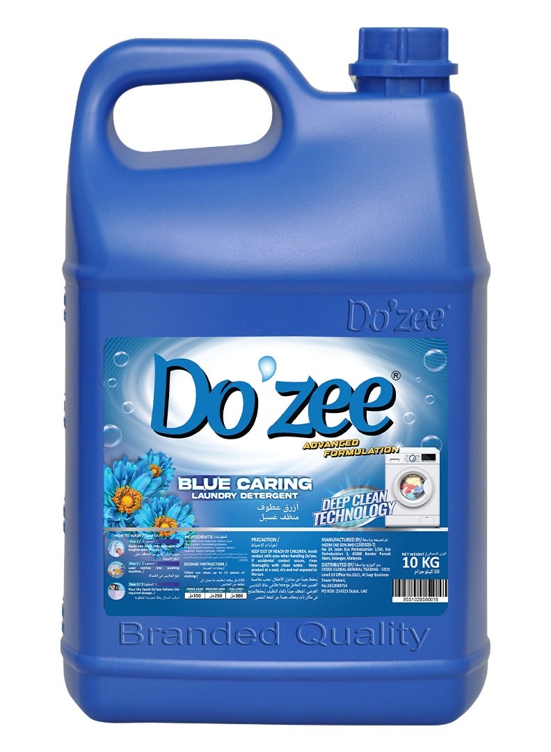 Do'zee Blue Caring Liquid Laundry Detergent, 10 Liters - Image 1
