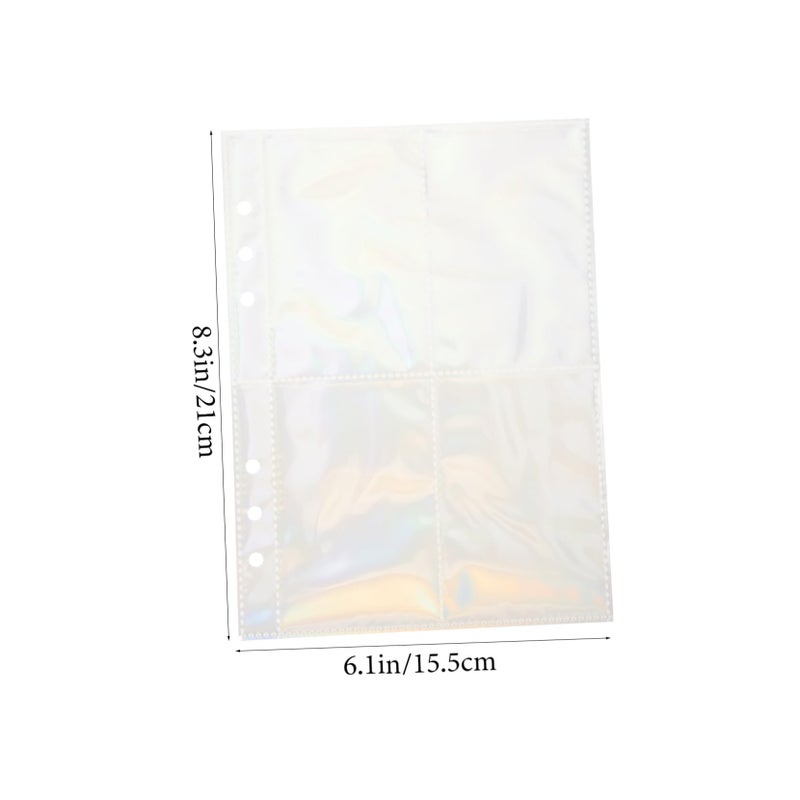 Photo Album Refill Pages 10 Sheets Binder Sleeves for ID Credit Cards Photocard Protection - Image 3