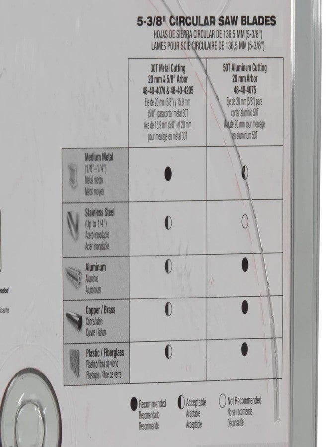 ميلواكي شفرة منشار دائري من ميلووكي 48-40-4205، مقاس 5-3/8 بوصة × 30 سنًا من الكربيد، لقطع المعادن والفولاذ المقاوم للصدأ - Image 4