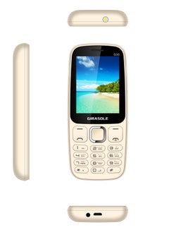 جيراسول Girasole G30 - موبايل ثنائي الشريحة 2.4 بوصة - ذهبي , هاند فري هدية , 12 شهر ضمان  - Image 1