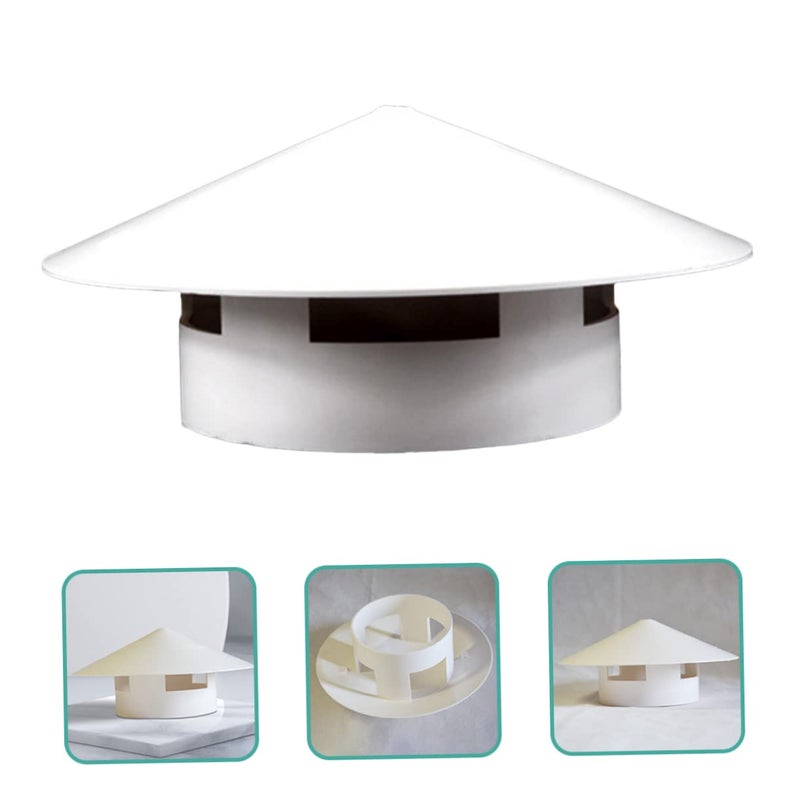 Chimney Vent Cover Rainproof Cap Drainage Cap for RV Black - Image 5