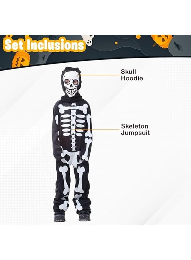 المنزل الذكي هوم سمارت فستان هيكل عظمي للأطفال الصغار باللون الأسود والأبيض وهيكل جيد الفهم للتعلم - Image 4