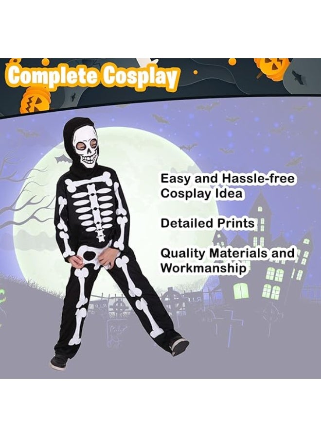 المنزل الذكي هوم سمارت فستان هيكل عظمي للأطفال الصغار باللون الأسود والأبيض وهيكل جيد الفهم للتعلم - Image 3