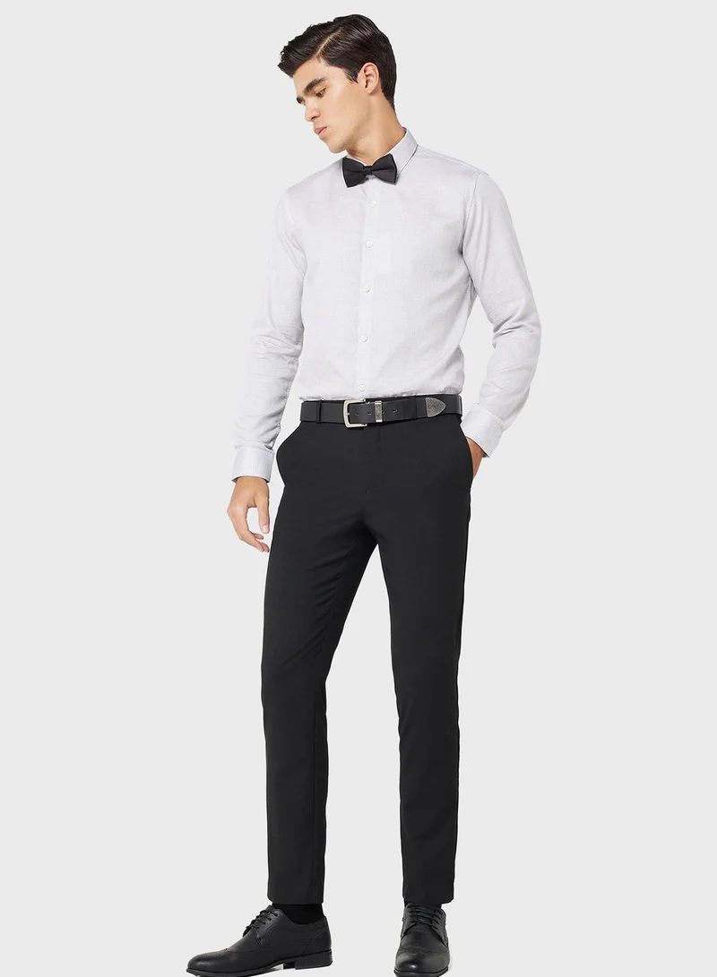 روبرت وود Pure Cotton Formal Shirt With Full Sleeve & Semi Cutaway Collar