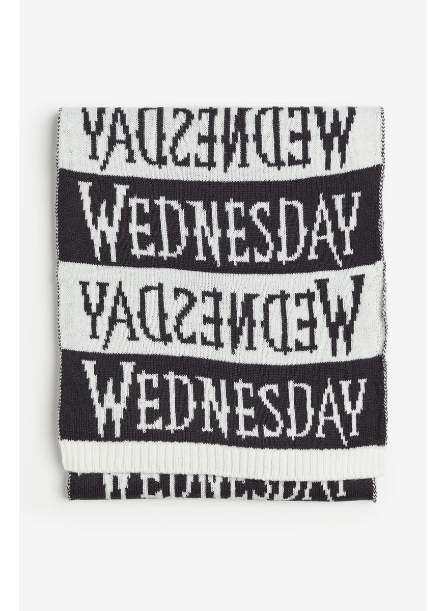 اتش اند ام Jacquard-Knit Scarf