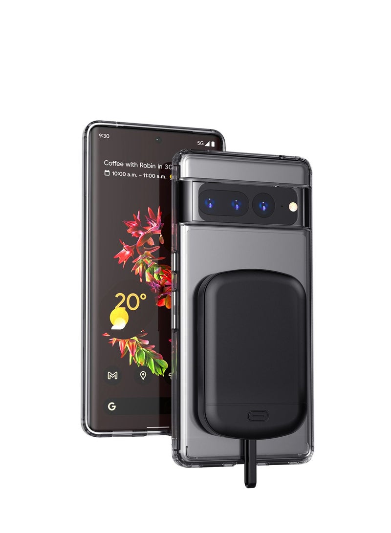 GULFLINK 10000mah Wireless Magnetic Power Bank with Protection Case Cover for Google 6 Black  - Image 1