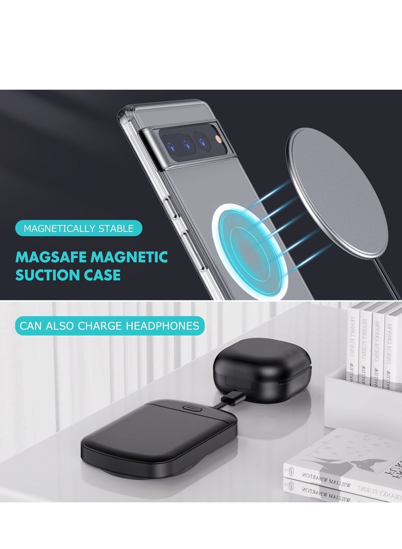 GULFLINK 10000mah Wireless Magnetic Power Bank with Protection Case Cover for Google 6 Black  - Image 3