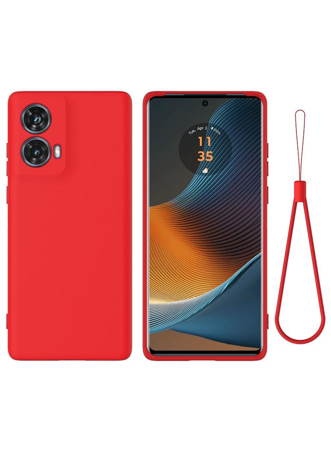 S-TOP Case For Motorola Moto G85 Pure Color Liquid Silicone Shockproof Phone Case - Image 1