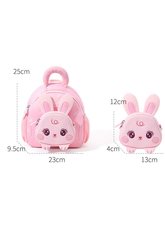 Girls Rabbit School Backpack  2-5 Years – Large Capacity Lightweight Breathable Wear-Resistant Multifunctional – School Supplies - Image 2