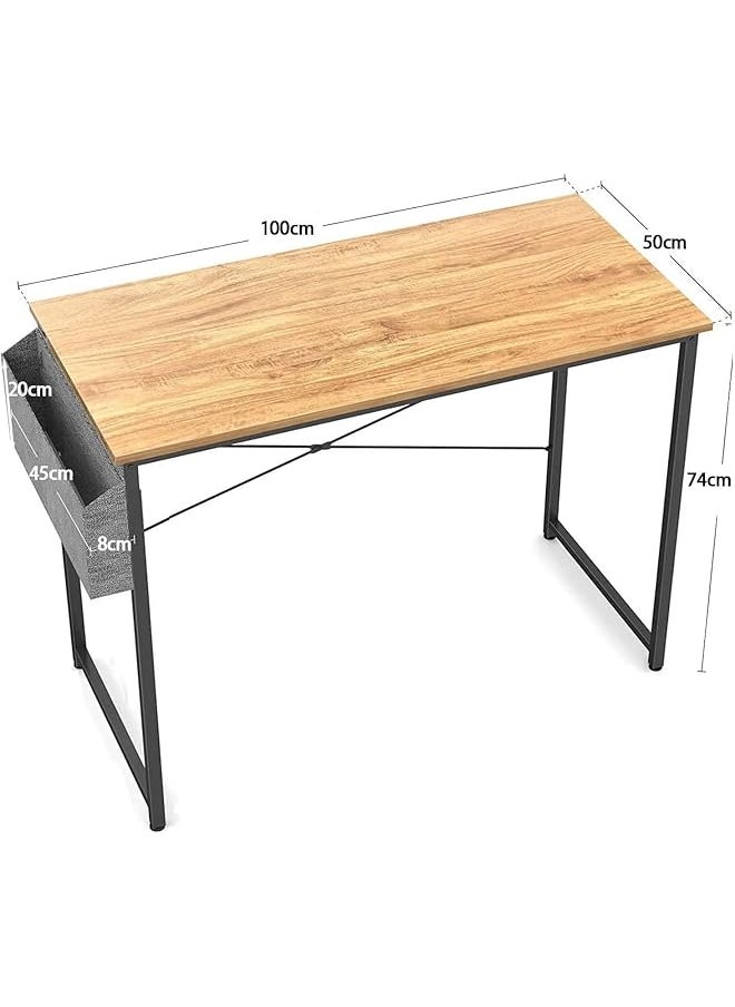 erorex Modern Small Computer Desk Study And Home Office 7 Cm X 55 Cm X 106 Cm Wood  - Image 2