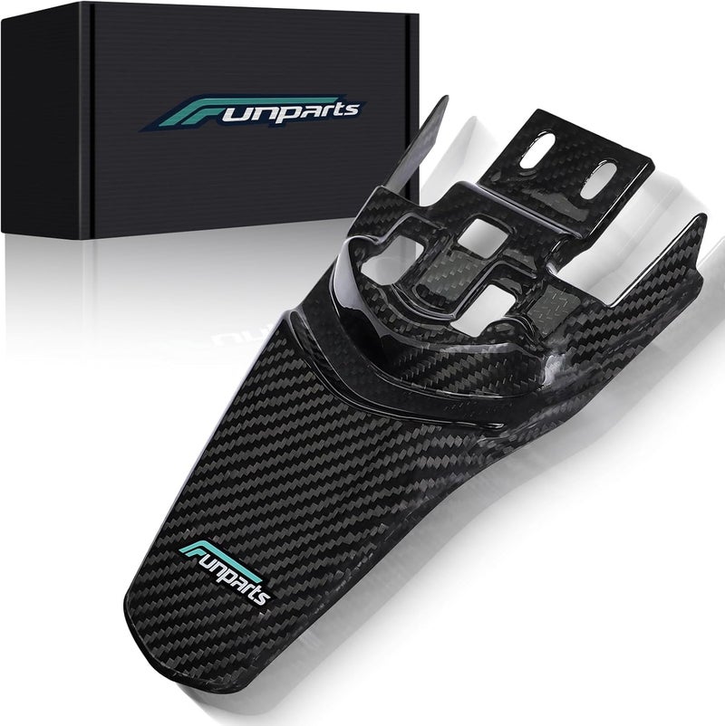 Funparts Carbon Fiber Rear Fender for Electric Dirt Bikes - Image 1