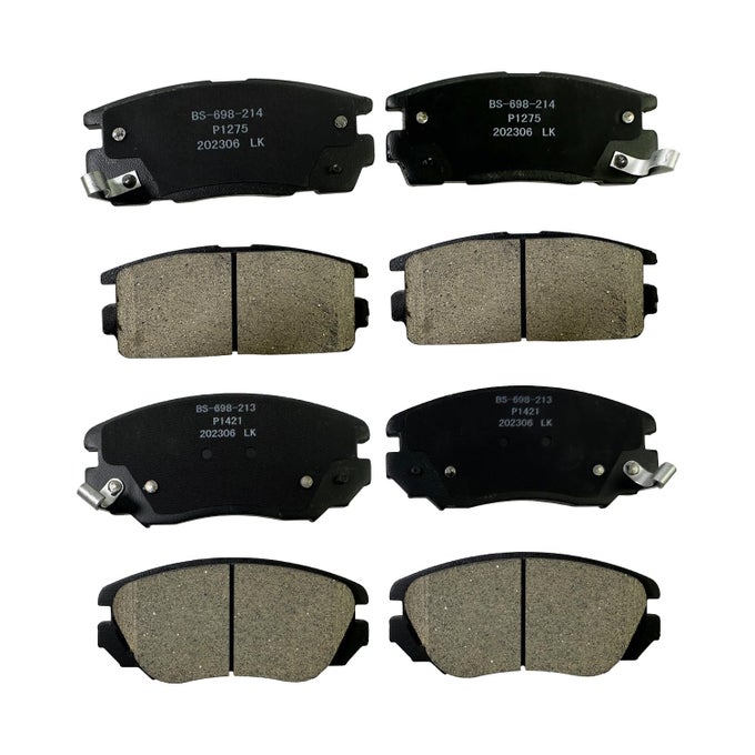Front And Rear Ceramic Brake Pads For 20102017 Chevy Equinox Gmc Terrain Disc Brake Pad Kit Replacement P1421 P1275