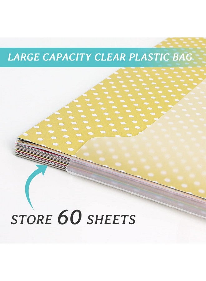 Caydo 24 Pieces Scrapbook Paper Storage Organizer 12 X 12 Inch Scrapbook Paper Storage With Sticky Index Tabs For Holding Scrapbook Paper Cardstock Vinyl Paper Paper File And Photos - Image 3