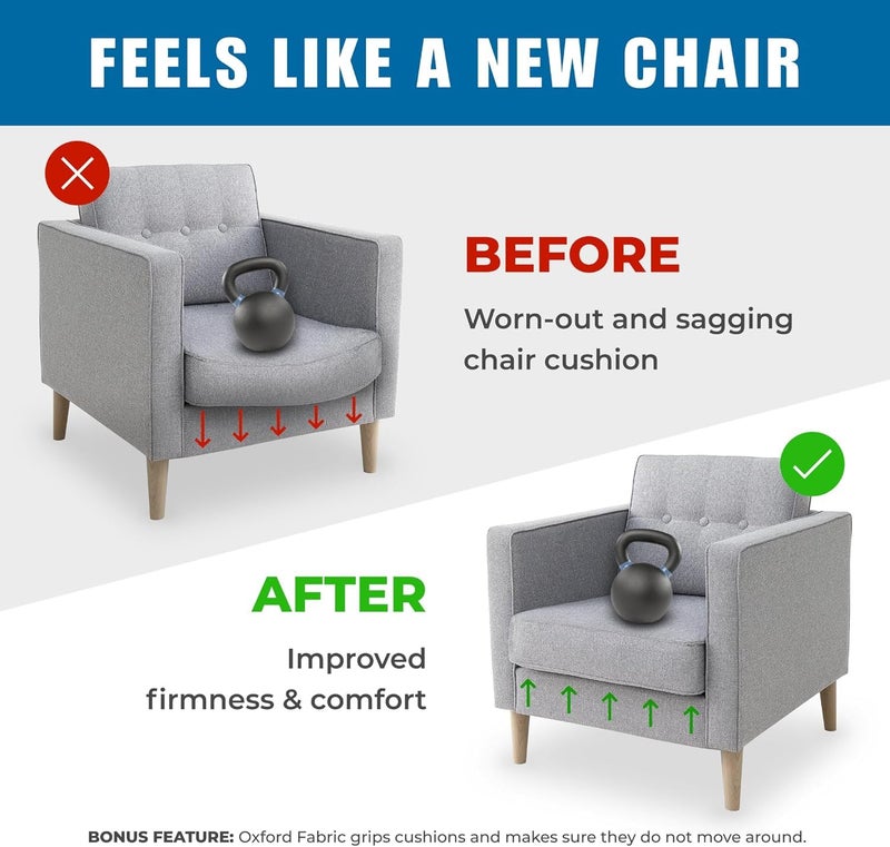 Meliusly Heavy Duty Chair Cushion Support for Sagging Cushions (17x22) Reinforced Plywood Chair Seat Support for Sagging Seat, Under Foam Firming Boards for Recliner and Armchair Saver Stiffener Reinforcement - Image 2