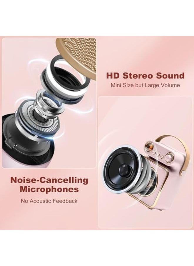Generic - Kids Karaoke Machine Bluetooth Speaker With Microphone With 2 Wireless Microphones Mini Bluetooth Karaoke Speaker Portable Karaoke Machine For Kids And Adults - Image 1