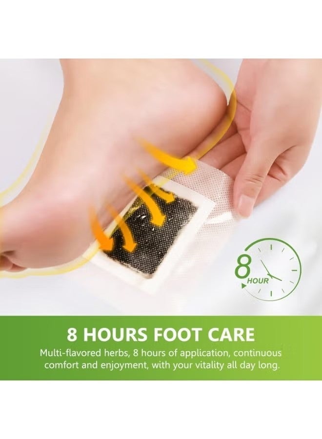 Sefudun Natural Detox Foot Care Patches, Deep Cleansing Herbal Bamboo Wormwood Ginger, Detox Foot Patch,20pcs - Image 4
