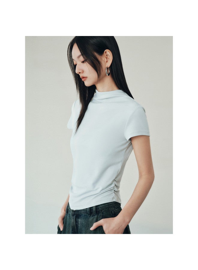 Waxbird Spring And Autumn Women's Waist-cinching French Style Short Top Slimming - Image 3
