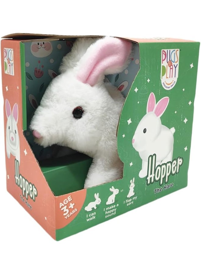 Pugs at Play Hopper Jumping rabbit – Interactive Electronic Pet Toy for Kids Ages 3+ - Image 1