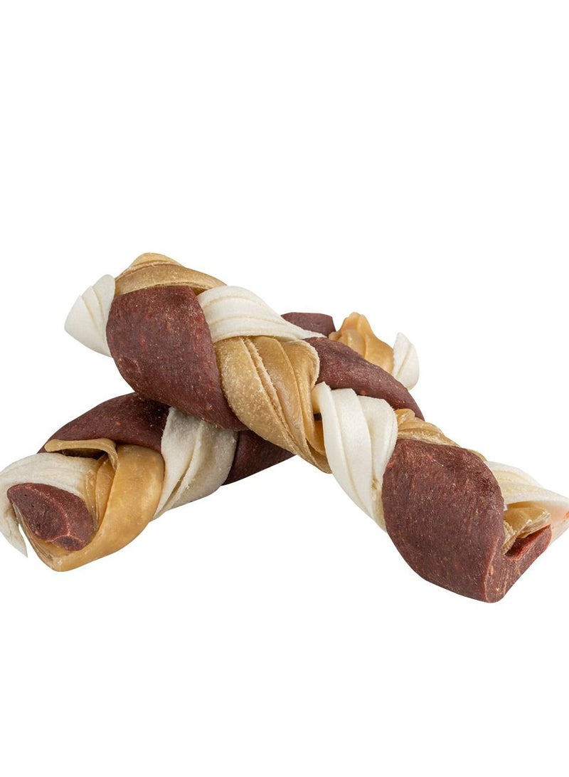 دوفو بلس دوفو تويست إن رول تويسترز بطعم اللحم البقري 25 سم (3 قطع) / 12.5 سم (قطعتان) - Image 2