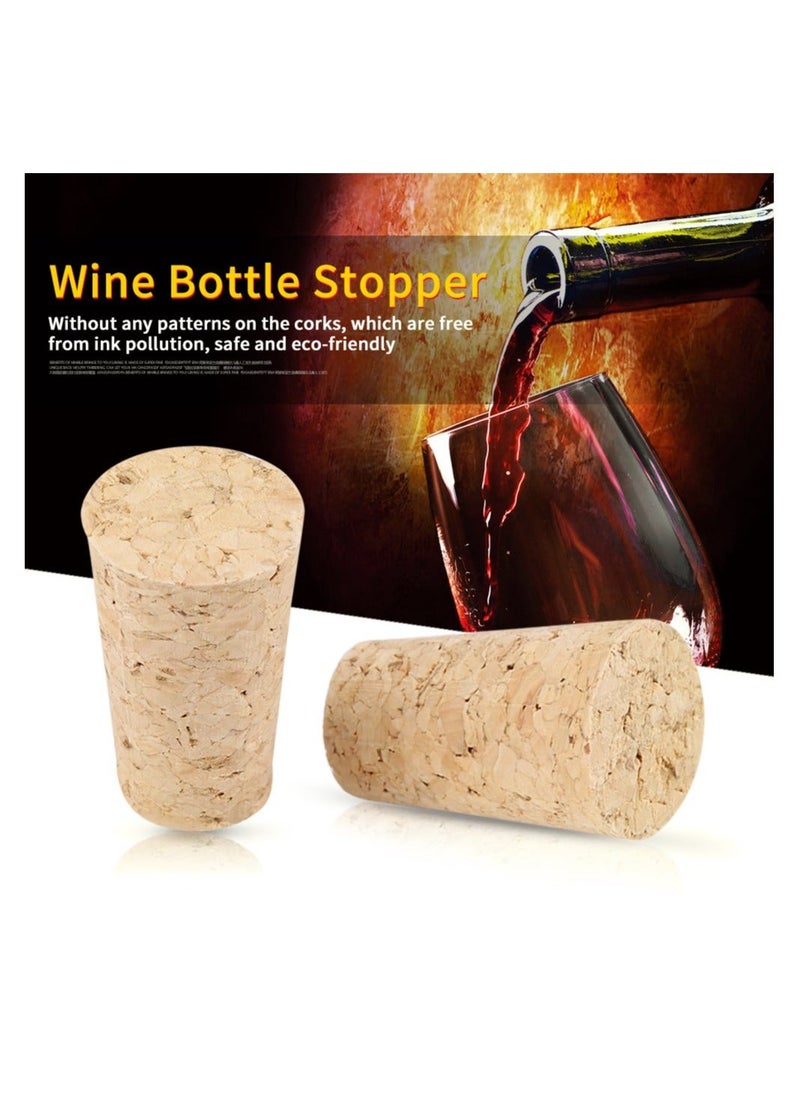 Y&D Tapered Corks 50 Pcs Natural Wine Reusable Straight Corks Stopper 22 * 18 35mm Wooden / Beer Bottle Premium for Making Craft  - Image 2