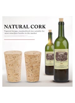 Y&D Tapered Corks 50 Pcs Natural Wine Reusable Straight Corks Stopper 22 * 18 35mm Wooden / Beer Bottle Premium for Making Craft  - Image 5