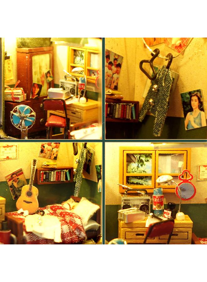 Bluejw DIY Cabin Handmade Tinplate Box Childhood Memory Model Three-dimensional Architecture Creative Birthday Gift - Image 4