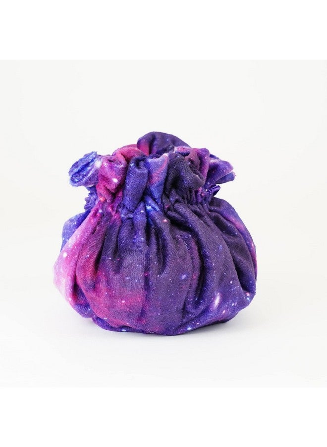 Metallic Dice Games FanRoll by Metallic Dice Games Purple Velvet Compartment Dice Bag with Pockets: Nebula, Role Playing Game Dice Accessories for Dungeons and Dragons - Image 3