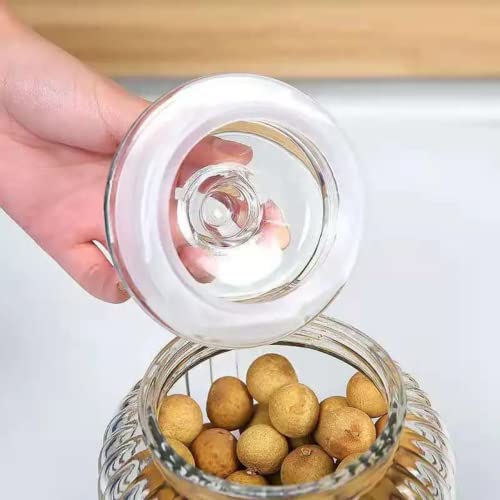 MUAC Glass Container Jar With Lid For Kitchen Jar for Kitchen Storage Pop Jar Glass Jar Food Storage Containers For Storing Spices, Jam, Honey, Aachar, Sugar, Coffee Beans (750ml) (Pack Of 3) - Image 3