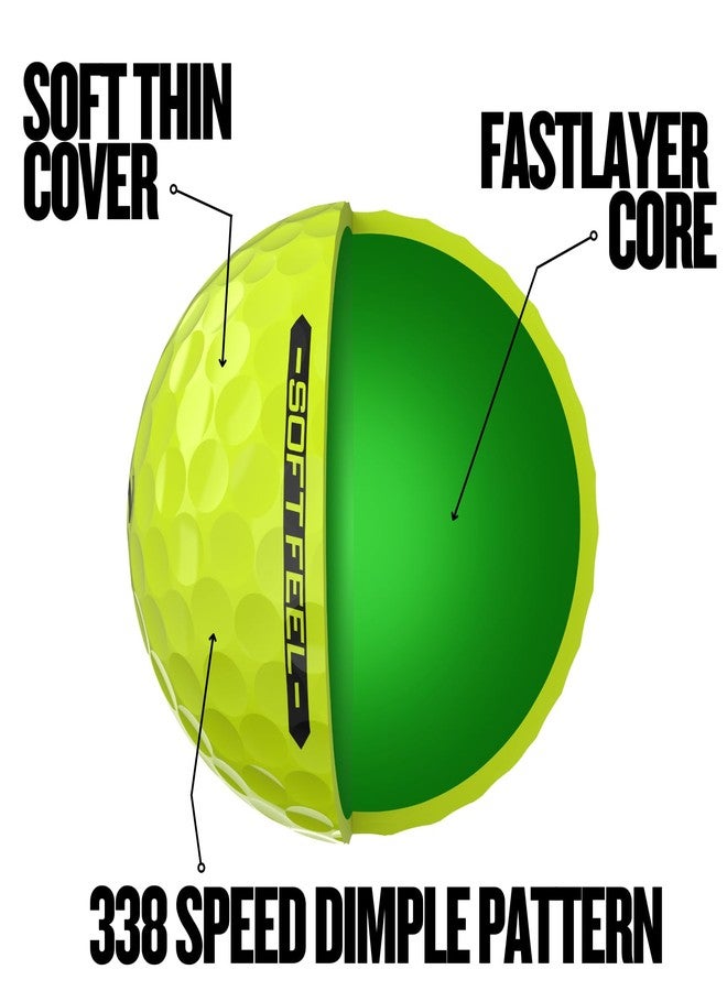 Srixon New Soft Feel 2025 Golf Balls (Yellow) - Image 5