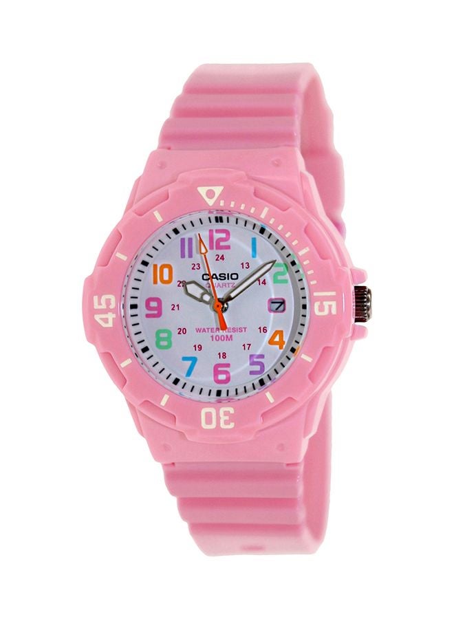 CASIO Girls Water Resistant Analog Watch LRW200H-4B2V - 34 mm - Pink - Image 1