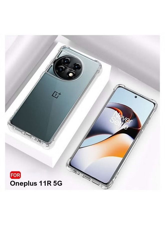 IAF OnePlus 11R Soft Clear Cover Flexible TPU Case Bumper Protection Case for 1 + 11R - Image 3