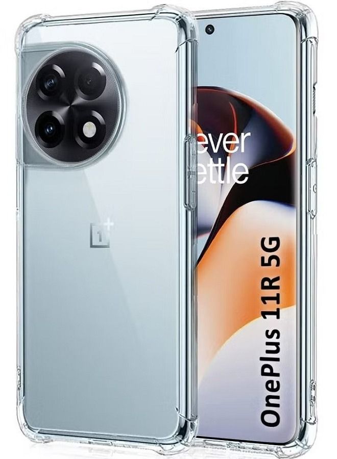 IAF OnePlus 11R Soft Clear Cover Flexible TPU Case Bumper Protection Case for 1 + 11R - Image 1