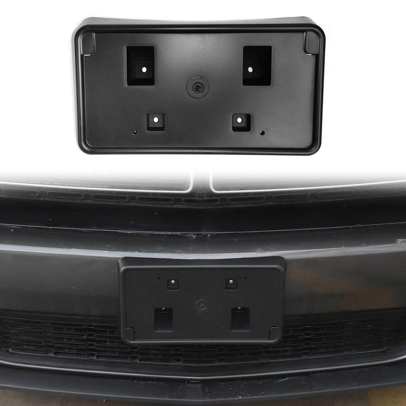 Voodonala for Challenger Front License Plate Frame Mounting Holder Cover Bracket for 20102025 Dodge Challenger Accessories Number Plate Holder Registration Plate Frame CoverABS Black