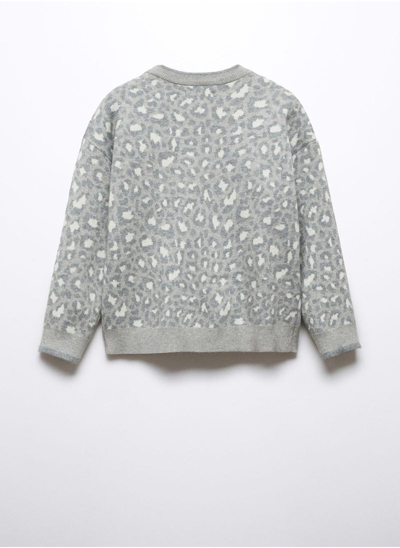 MANGO - Kids Printed Sweater - Image 1