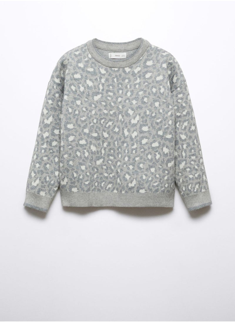 MANGO - Kids Printed Sweater - Image 1