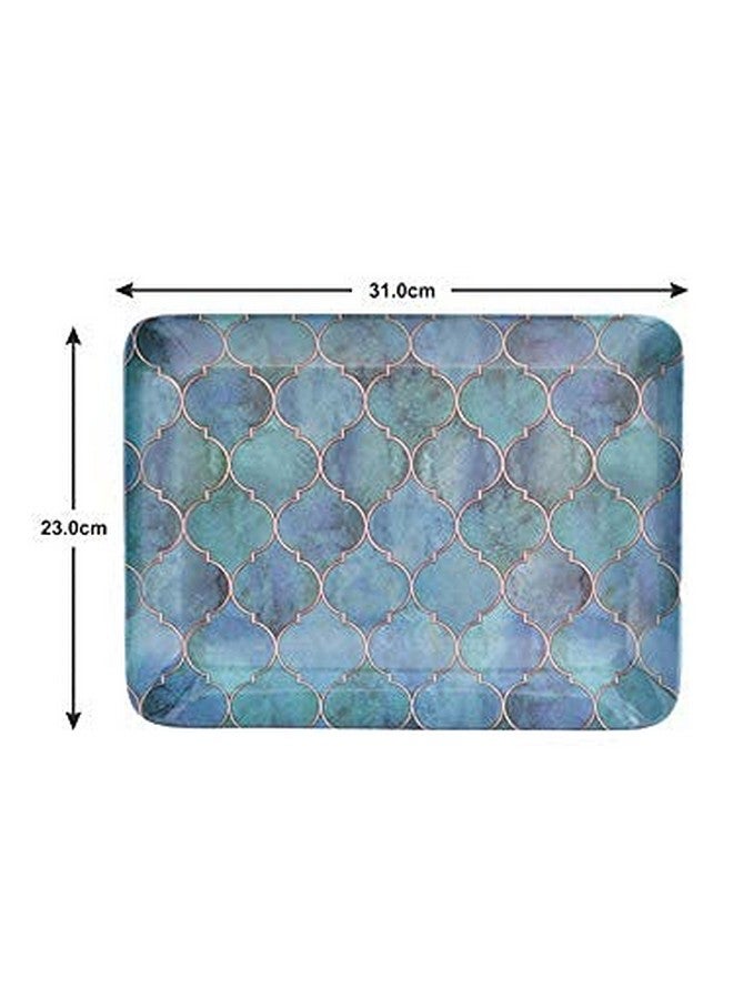 Goodhomes Melamine Serving Tray Set (Set Of 3 Trays) Mt134(Rectangular, Multicolour) - Image 3