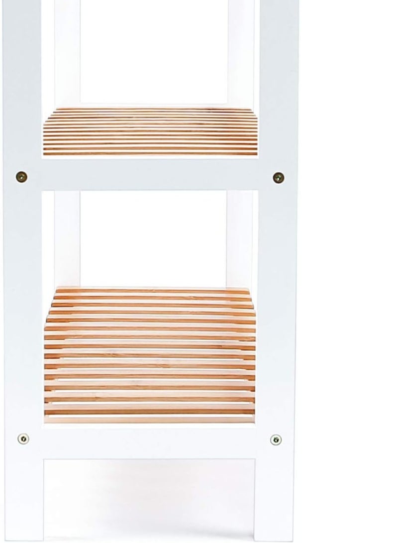 سي او أرماء رف احذية من الخيزران قابل للطي مكون من 3 طبقات - Image 4