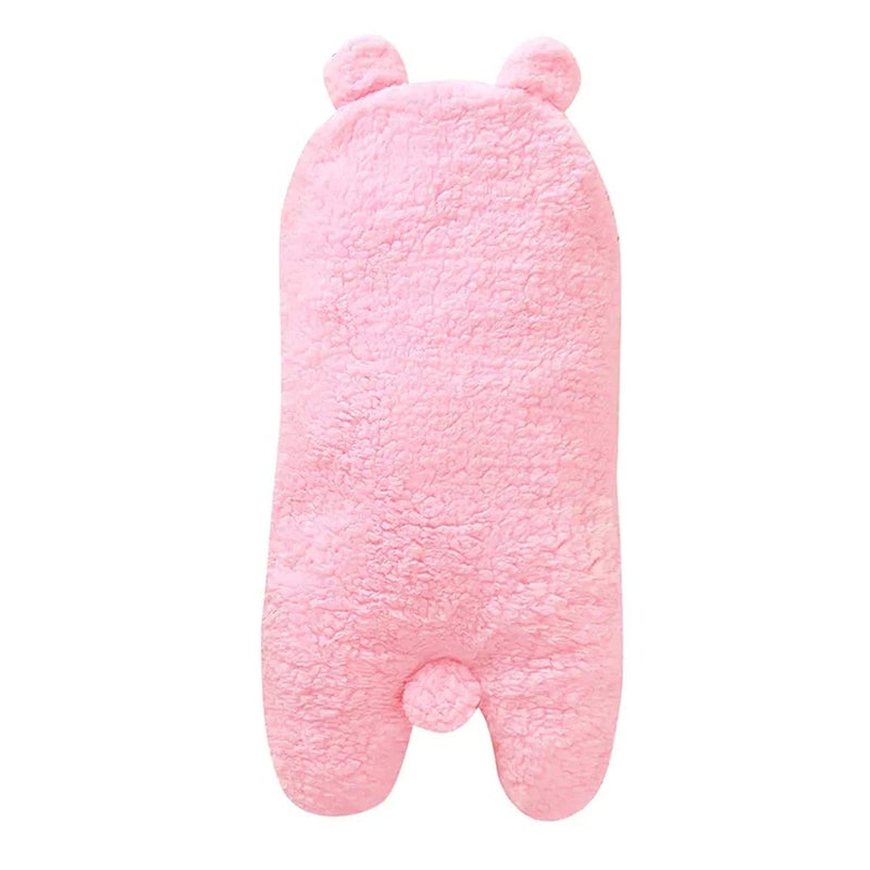 BRANDONN Fleece New Born Hooded Supersoft Baby Blanket Wrapper Cum Sleeping Bag For Babies (Pink, 0-6 Months) Lightweight - Image 4