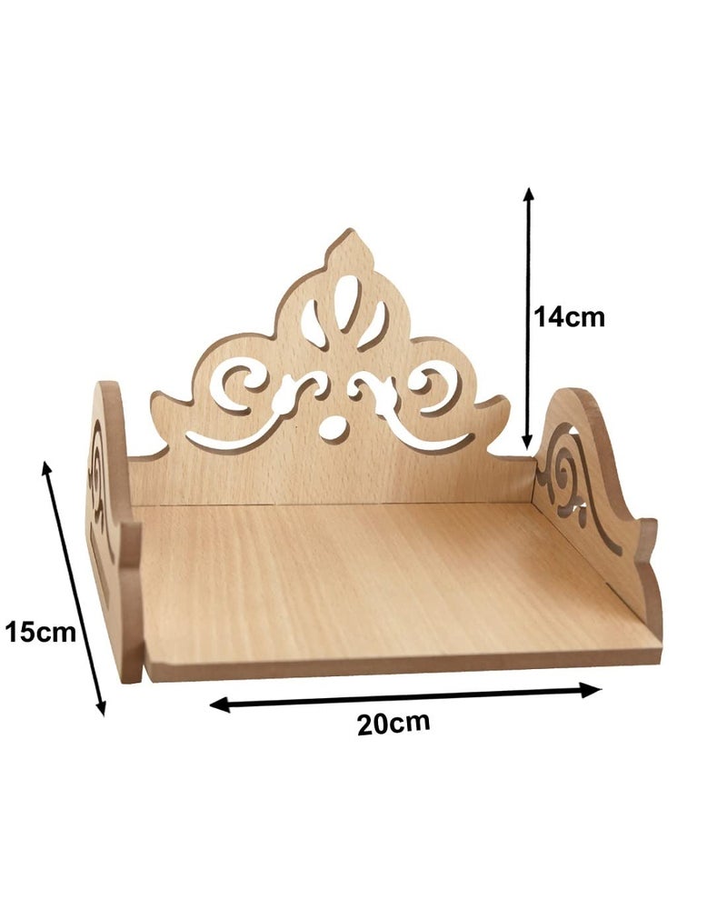 Lyrics Creation Art and Craft Wooden Beautiful Plywood Mandir Pooja Room Home Decor Office OR Home Temple Wall Hanging Product Off White - Image 4