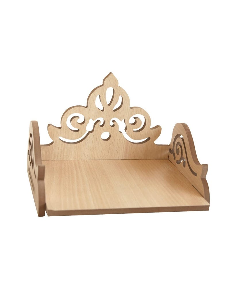 Lyrics Creation Art and Craft Wooden Beautiful Plywood Mandir Pooja Room Home Decor Office OR Home Temple Wall Hanging Product Off White - Image 5