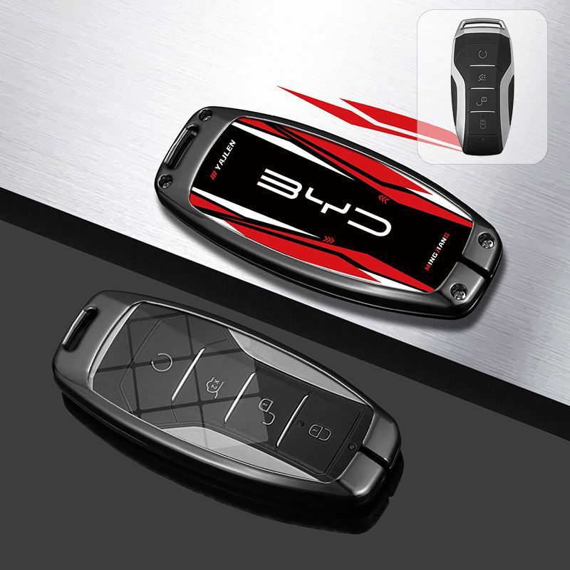 BYD Han Key Cover for 2023 Models - Compatible with Dolphin, Seagull, Song Pro, Yuan Plus, Tang, Qin Plus DMi, EV & Car Accessories
