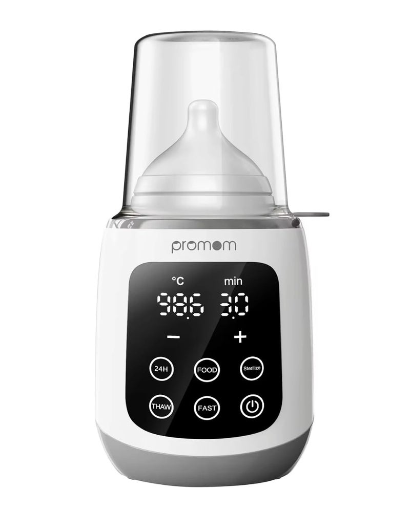 PROMOM Baby Bottle Warmer|10-in-1 Fast Baby Food Heater&Thaw BPA-Free Milk Warmer with IMD LED Display Accurate Temperature Control for Breastmilk or Formula for Bottles,multicolor, Pack of 1 - Image 1